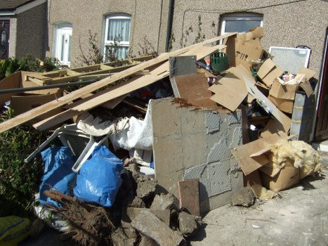 Residential furniture being cleared